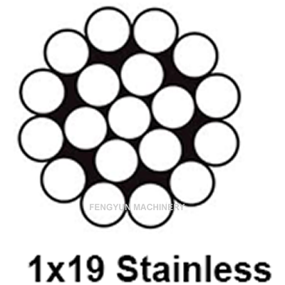 1×19 Stainless Steel Wire Rope