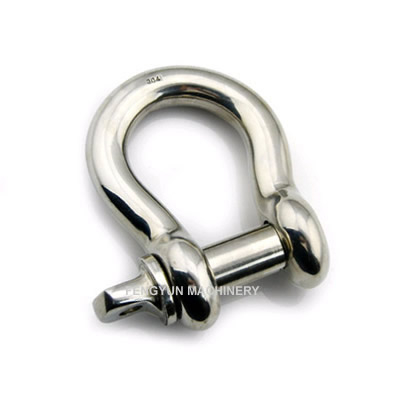 Stainless Steel Screw Pin Bow Shackle European Type